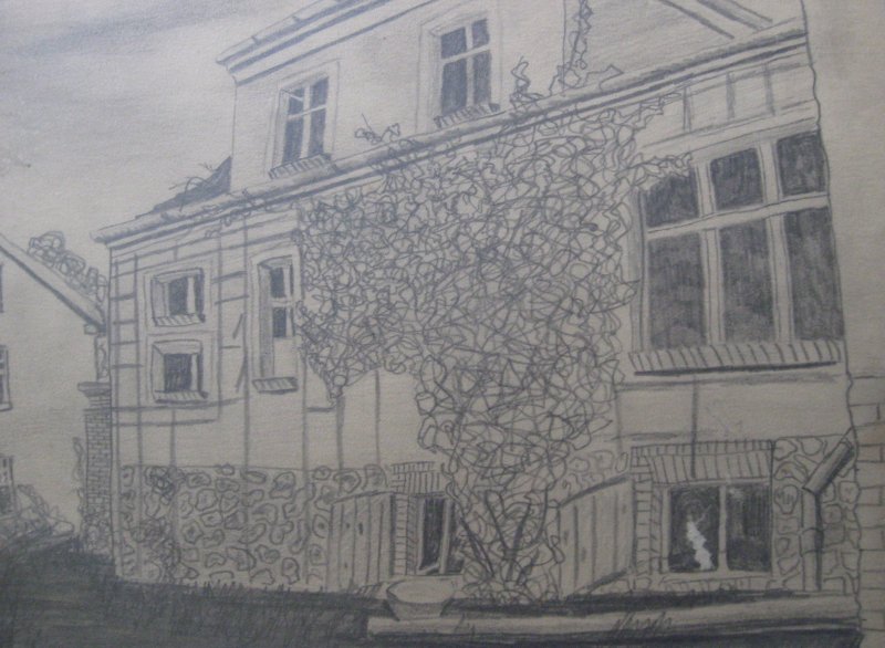 Edward Noniewicz - Inne prace - rysunki - 121 / 134 - Dom na Nowomiejskiej, Wałcz